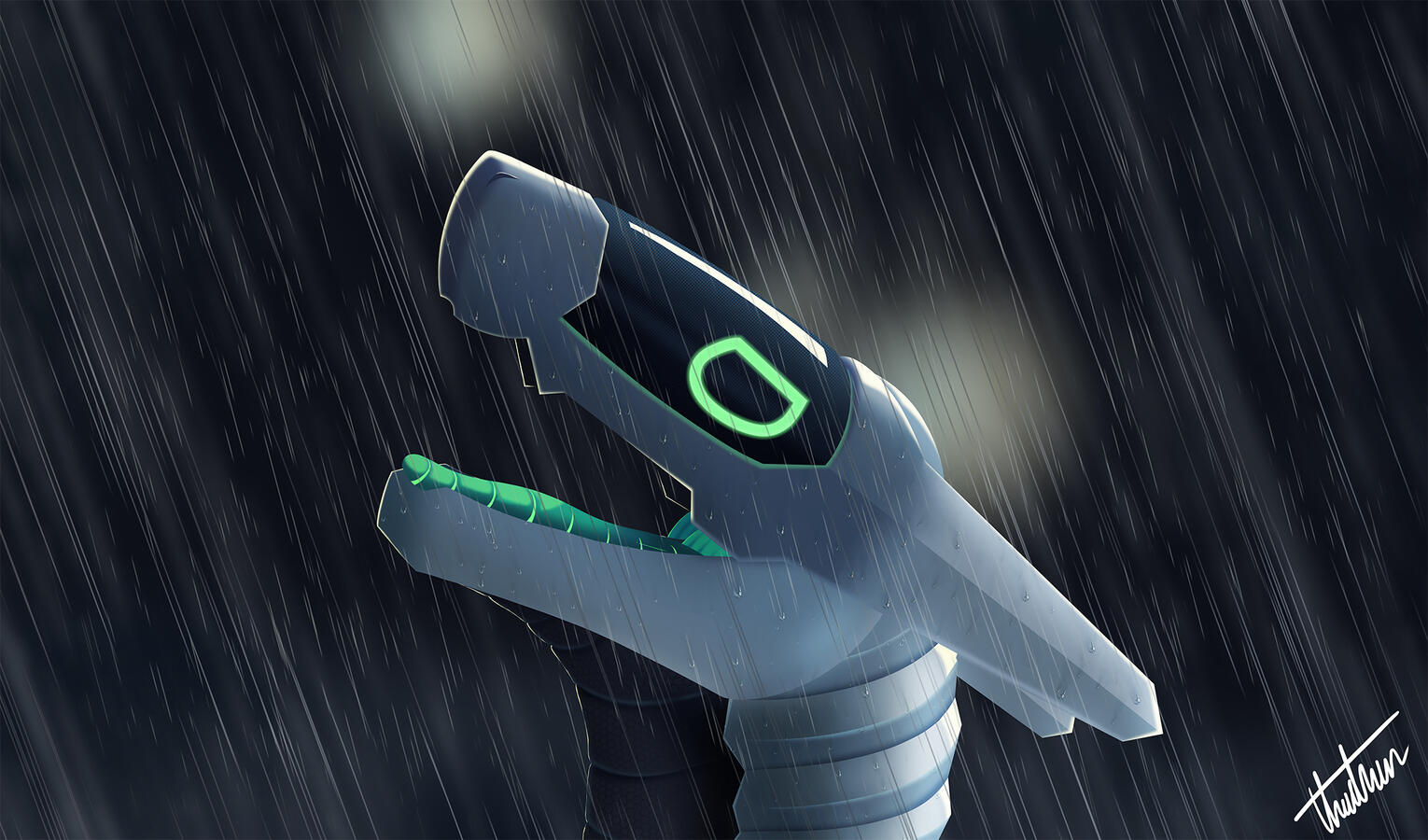 GH0ST in the rain after finding k4ne